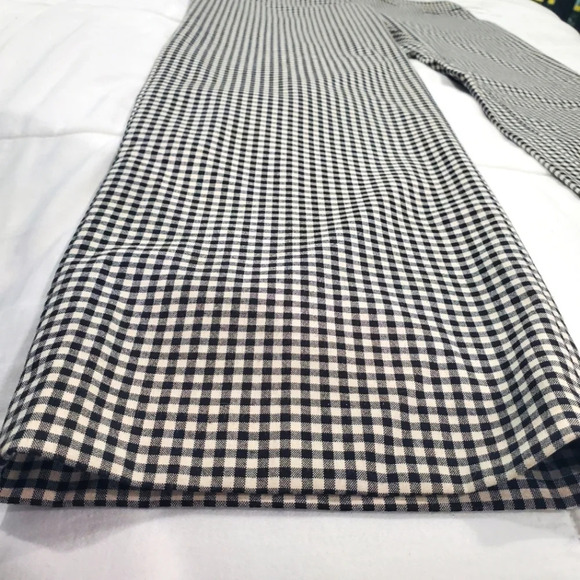 Liz Claiborne New York Jackie Straight Leg Slacks Checkered Sz 10 - Picture 4 of 10